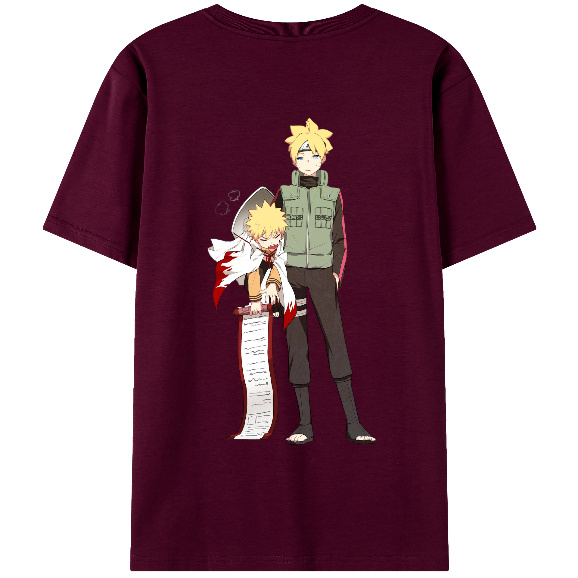 （画像用） NARUTO -ナルト- 波風 ミナト Namikaze Minato レディース半袖Tシャツ(バックプリント)